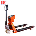 2000kg Rough Terrain Adjustable Hand Pallet Jack Scale Factory Warehouse Supplier Manual Pallet Truck Electronic Scale for Sale