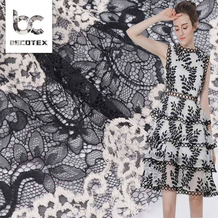 2026 Custom High Quality Lace Fabric New Design Fashion Cotton Embroidery Lace Fabric