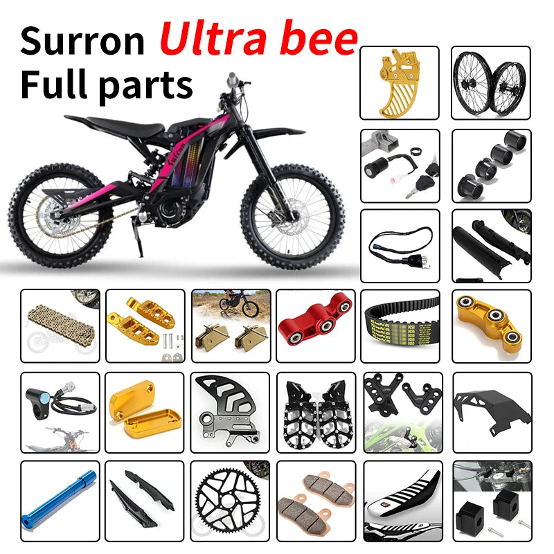 For Surron Cheap Ultra Bee 2025 21Kw Tuttio Seat Cover Wheels Supermoto 17 Carbon Fiber Light X Parts Grafted Set Inch Lbs