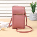 Hot Multi-function Women Crossbody Sling Mobile Phone Bags PU Leather Customize Luxury Mobile Phone Bags for Girl