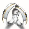 Factory Wholesale Hot Selling Exquisite Fashion Gold-plated Wire Diamond Couple Ring