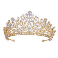 Rhinestone Wedding Tiara Crown Crystal Bridal Headpiece Large Pageant Crowns for Women