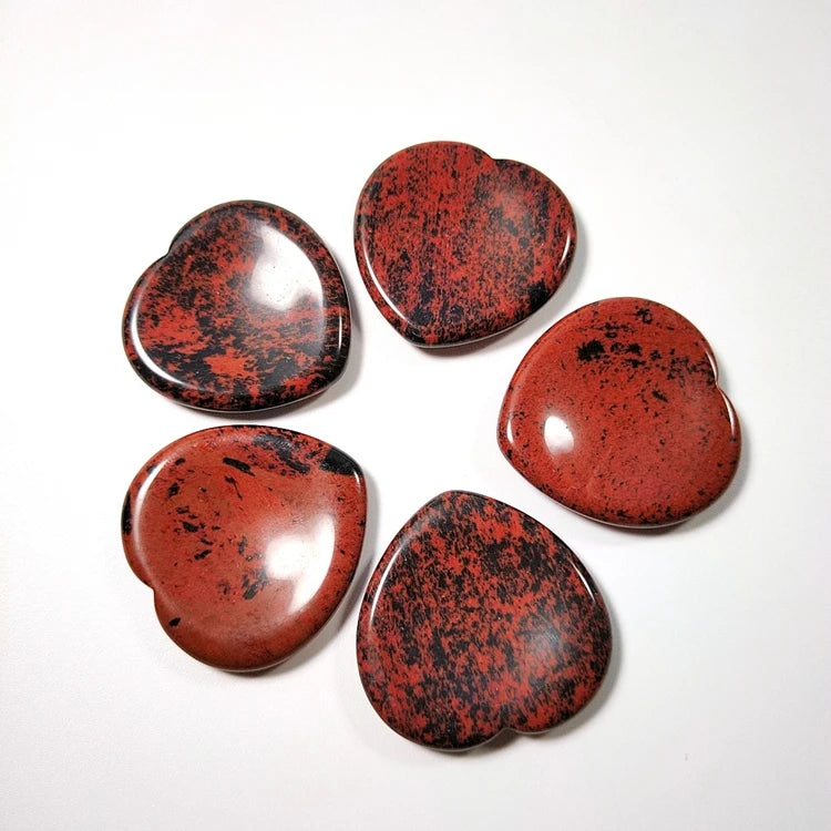 2026 Red jasper Worry Stone : Crystal Worry Stone : Crystal Healing Palm Thumb Stone
