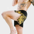 Men's High Slit Training Shorts MMA Shorts Breathable Drawstring Waistband Custom Sublimation Print for Intense Sparring