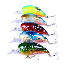Hengjia Quality Hook 7CM 11.5G Plastic Shrimp Crankbaits Fishing Tackle Hard Lures Deep Diving Bait