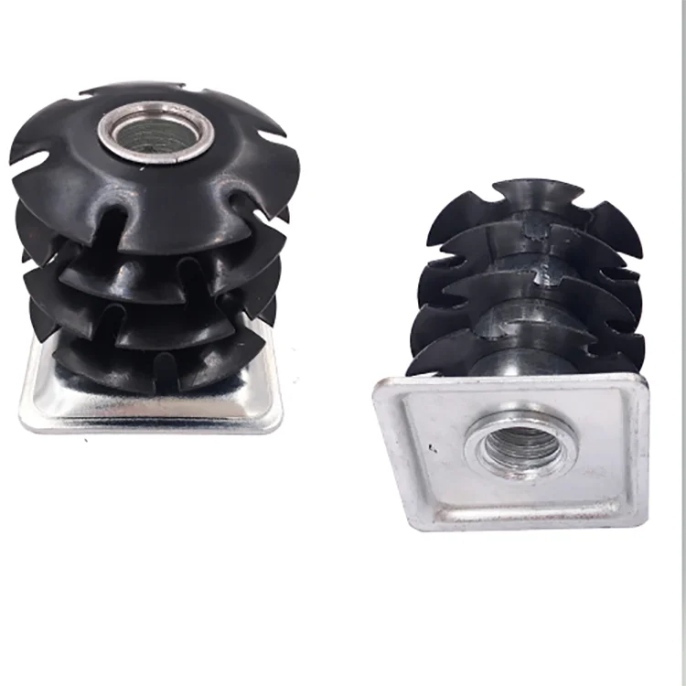 Pipe Nut 1/2"-13 Thread Square Tube Plug in Square Nut