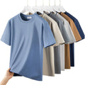 Men's 100% Supima Cotton Jersey T-Shirts Ammonia Double-Side Custom Clothing 220gsm Digital Printing Anti-Wrinkle Eco-Friendly