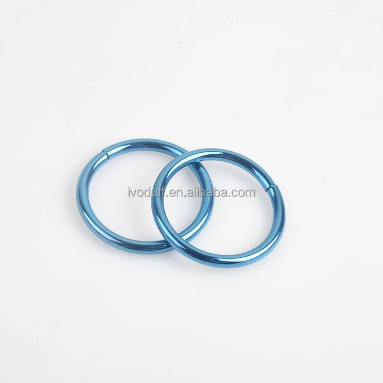 DIY Crafts Bags Garment Shoes Sewing Leather Belt Closed Metal Round O Ring Buckles Clasp