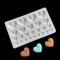 Heart Shape Silicone Mold Heart-Shaped Casting Jewelry Mold for Making Earrings Jewelry Making Crafting Projects