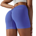 Plus Size Seamless Gym Shorts Running Cycling Scrunch Butt Shorts for Women