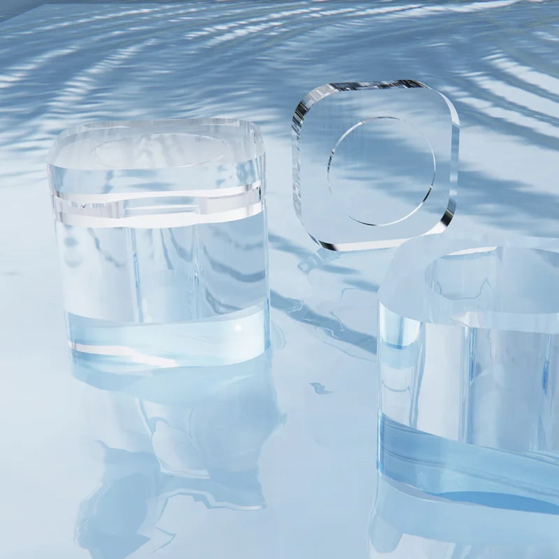 Crystal Diamond Glass Acrylic Liquid Cup Nail Design Tools Monomer Dappen Dish with Lid Essential Nail Supplies