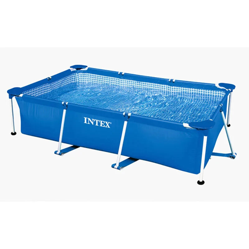 Summer Weter Supplies Intex Easy Set Large Size Rectangular Frame Outdoor Above Ground Large Swimming Pool Equipment