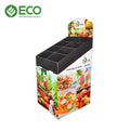 Customized Modern Foldable Supermarket Cardboard Floor Display Stand with Eco-Friendly Design