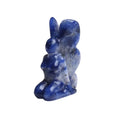 DIY Natural Sodalite Angel Statue Carving Crystal Butterfly Fairy Healing Crystal Home Decorate