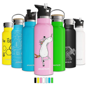 Ready to Ship Custom logo OEM Bpa Free Powder Coated 18/8 Insulated Double Wall Stainless Steel Metal Sport Drink Water Bottle