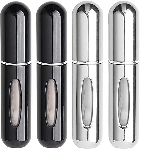 Portable 5ml Travel Size Glass Perfume Atomizer OEM Lightweight Reusable 5ml Glass Spray Bottle Aluminum for Lotions Lipstick