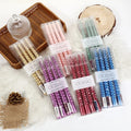 4pcs/box Colorful Tapered Candle Twisted Pillar Romantic Candlelight Dinner Smokeless Candles Wholesale