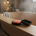 Sustainable Eco-friendly Modern Luxury Bamboo Fiber Soap Dish Holder with Cover Lid for Bathroom Travel Shower Box