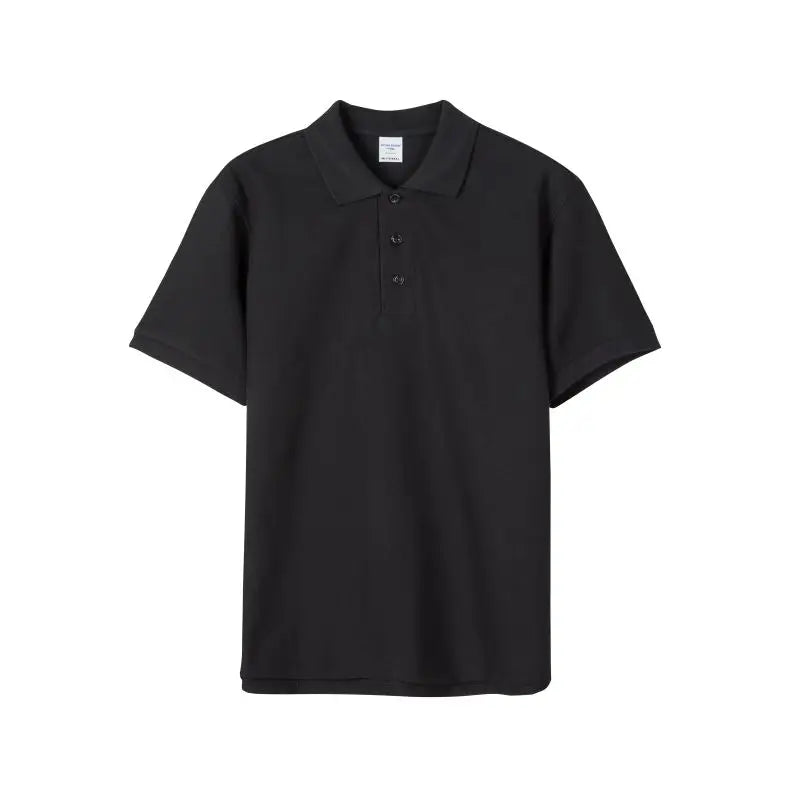 AI-MICH Custom Logo for Polo Shirts 100% Cotton Knitted Fabric Multi-Color Sport Business Shirt Promotional Black Bamboo Series