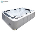 Sunrans Outdoor Large Capacity 10 Person Hot Tubs Balboa Spa Pool Hottub for Backyard
