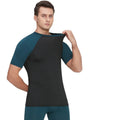 B110 Men's Outdoor Sports Tights Running Basketball Training  Elastic Fast-Drying Print Pants Short Sleeve Fitness