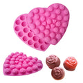 Food Grade Mini Rose Flower & Love Pudding Silicone Cake Mold-Non-Stick Heat Resistant Eco-Friendly Oven Safe Baking Decoration