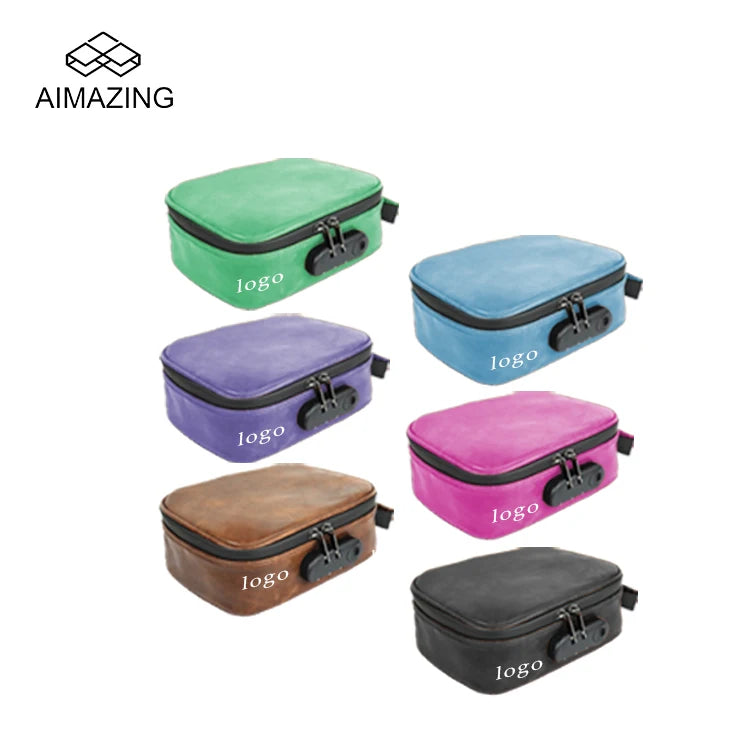 Acceptable Customize With Combination Lock Travel Herb Tobacco Bag Odor Proof Carbon Lined Bag Smell Proof Case