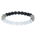 New Fashion Wholesale Natural Stone Bead Protection Jewelry Black 8mm Gemstone Bracelet