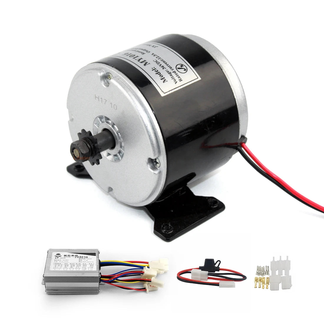 24V 36V 350W Electric Brush High Speed Motor Kit With Controller
