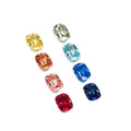 Goldleaf GRC Report Lab Grown Sapphire Wholesales  Synthetic Created Sapphire Cushion Loose Gemstones