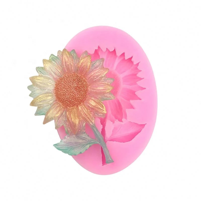 Hengya Sunflower Silicone Cake Decoration Mould Chocolate Mold