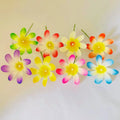Tiara Foam Floral Hair Pick 8 Color Available with Single Stem and White Pearl Ready to Ship Polynesian Flower for Women Girl