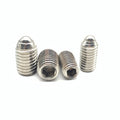 304 Stainless Carbon Steel DIY Pressed-in Spring-loaded Ball Plunger Hexagon Socket Glass Bead Headless Metric Set Screws
