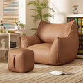 Modern Single Small Sofa Lazy Nest Chair for Bedroom Balcony or Tatami Bedside Waterproof Leisure Leisure Chair for Lie Sleep