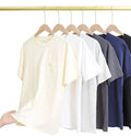 Custom Logo 240GSM 100% Cotton Retro Streetwear Vintage T-Shirt for Men Heavyweight Oversized Plain Dyed Pocket Tee