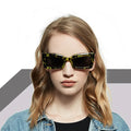 New Stylish Trendy Internet Celebrity Style square Frame Rectangle Sunglasses Perfect for Street Photography and Sun protection
