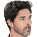 LONGFOR All V Loop Natural Hairline Thin Skin Men's Wig 115% Density Hair Prosthesis Toupee for Men