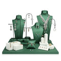 Luxury Jewelry Store Display Props PU leather Covered Jewellery Stand for Showcase Jewelry Display Sets