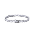 AIJIER Princess Cut CZ Tennis Chain Bracelet 18K Gold Hip Hop Jewelry Trendy Style Charm Unisex Party Gift Number Shape