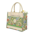 Customized Artistic Canvas Tote Bag Large Capacity Medium Size Cotton Handles Commuters Shopping Features Custom Logo Printing