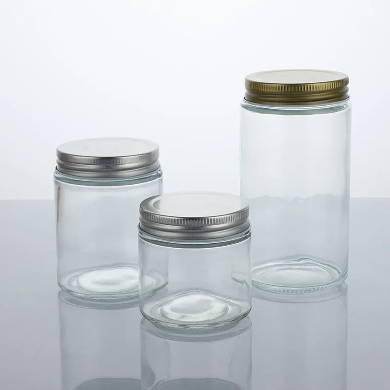 Best and Customized logo Printing Food Storage 16oz Mason Glass Jars 150ml 250ml 300ml 500ml 750ml 1000ml Glass Jars with Lids