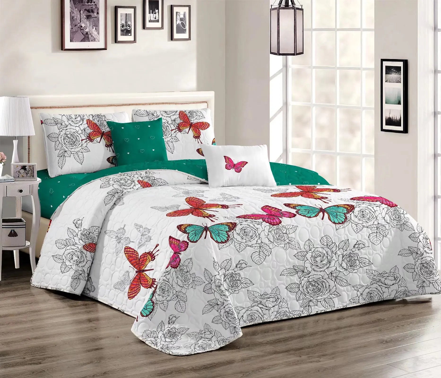 2022 New Design Plaid Quilted Jacquard Bedspreads King Queen Size Floral Pattern Cotton Microfiber for Home Use for Christmas