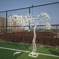 White Metal Wedding Artificial Cherry Blossoms Tree Arch Centerpiece Decoration Cherry Tree Trunk Stand Artificial Flowers