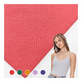 China Wholesale Rolls of Cotton Stretch Fabric Polyester Rib Material Soft Hand Feel 1*1 Ribbed Knit Elastic Fabric/