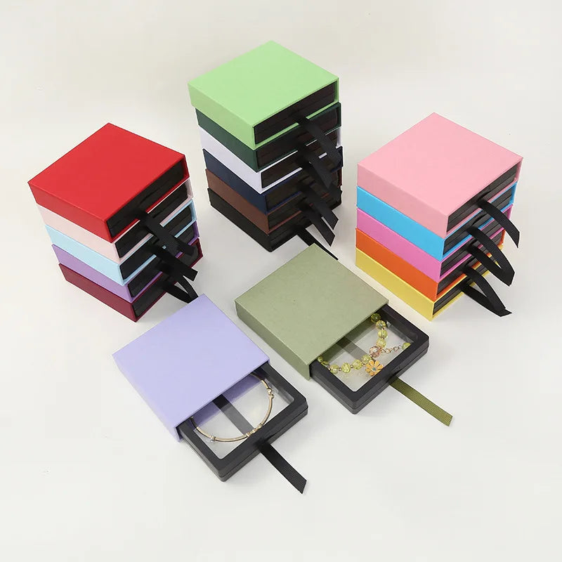 CSMD Chinese Manufacturers Custom clear case Store Drawer Membrane Floating Frame 3d Suspension Jewelry Display Box for Necklace