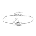 Trendy Diamond Ring Interlocking Bracelets Fine Jewelry Sliver Plated Zircon Wedding Rings Bracelet for Women