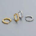 New Models Dropshipping 925 Sterling Silver Rectangle Round Diamond Cz Hoop Earring Jewelry for Women