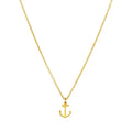Gold Dainty Cross Necklace Cute Originality Anchor Pendant Simple Minimalist Delicate Handmade Boho Personalized Necklace Gift