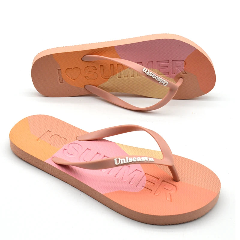 Fashion Trend Anti-Slip Outdoor Slippers Recyclable Soft and Comfortable Rubber Flip Flops Slip Resistant