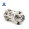 Aohoy OEM Wholesale 304/316L Sanitary Stainless Steel Inline Thread Sight Glass Pipe Fittings Bulk Order From Factory